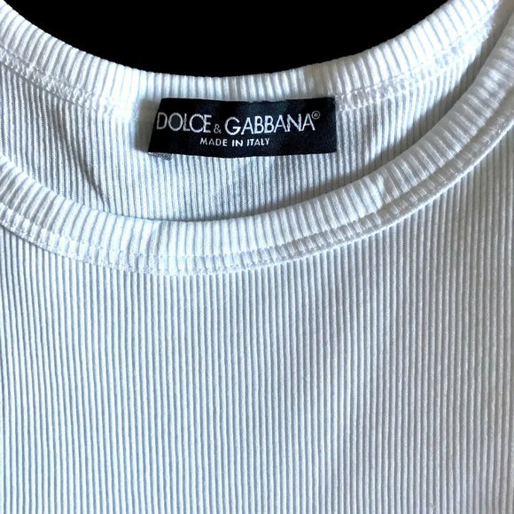 Dolce & Gabbana Women's Tank Top White Size S - Picture 2 of 2